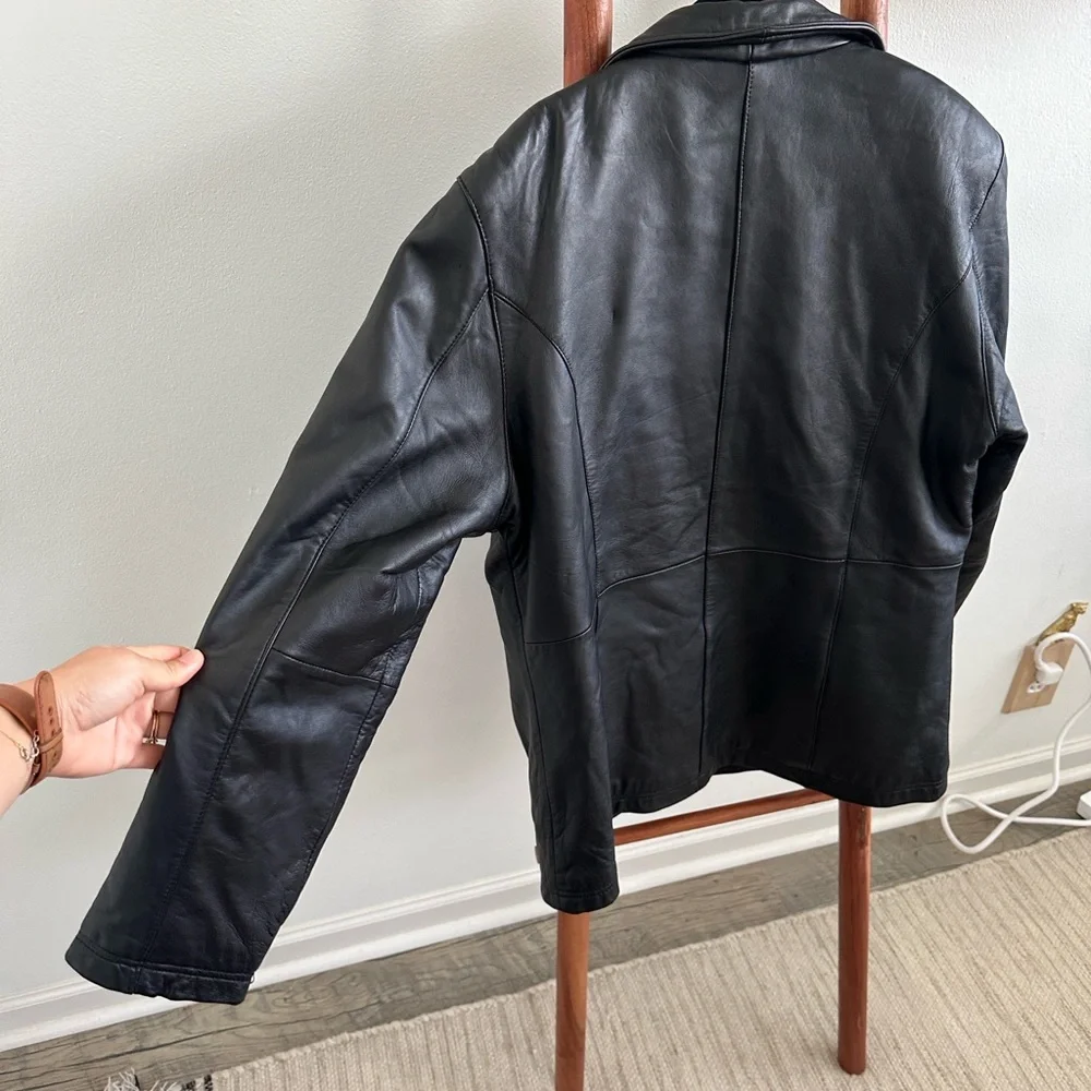 Vintage 90s Burks Bay leather jacket